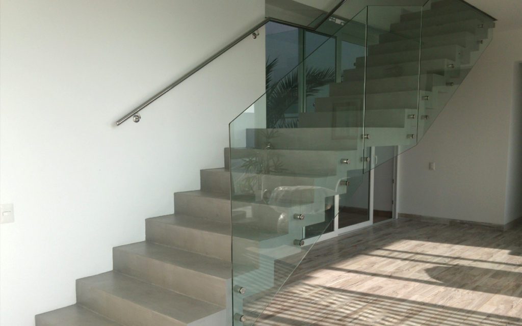 Grey Micro Cement Staircase