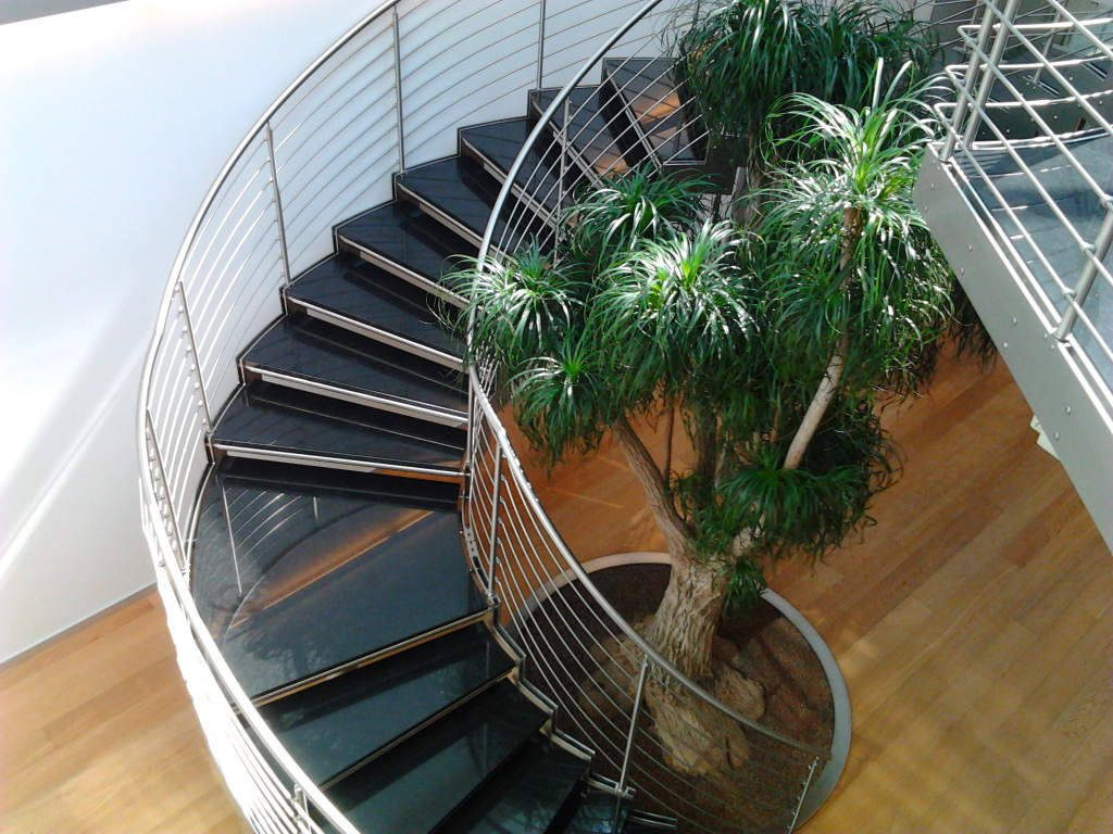 Grand design Stairs Black Granite Luxury Curved Staircase Custom Curved Staircases Models & Prices