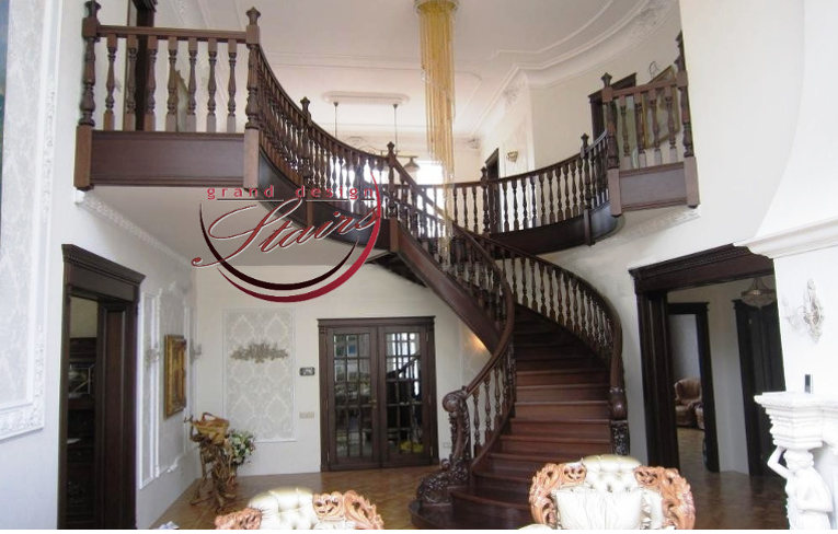 Wooden Curved Staircase