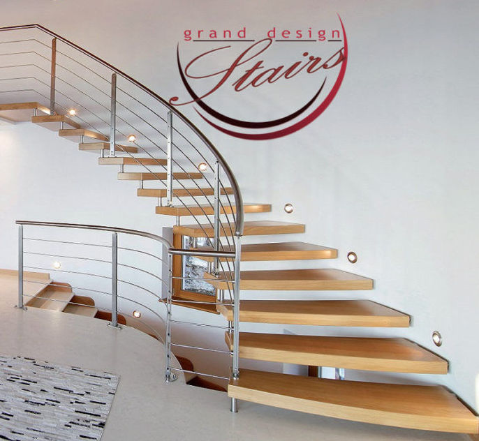 Curved Cantilever Staircase