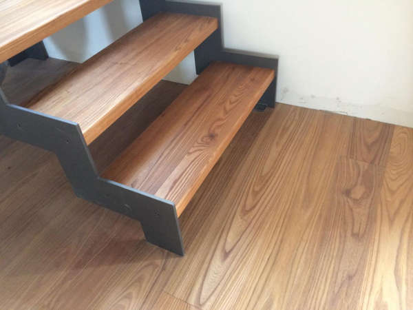 steps matching wooden floor