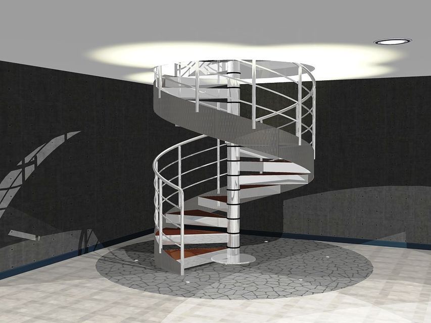 spiral staircase 3d rendering Stairs Visuals 3D-Staircases Renderings