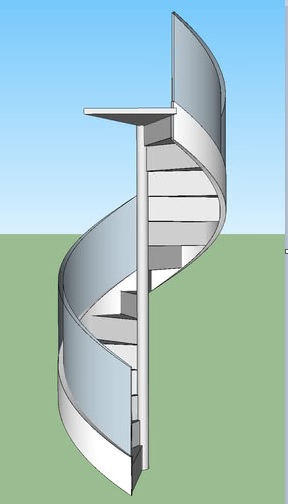 Round Spiral Staircase