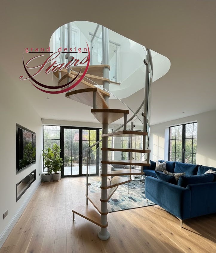 how to design a spiral custom staircase