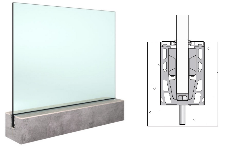 glass balustrade with hidden channel what type of glass is used for balustrades