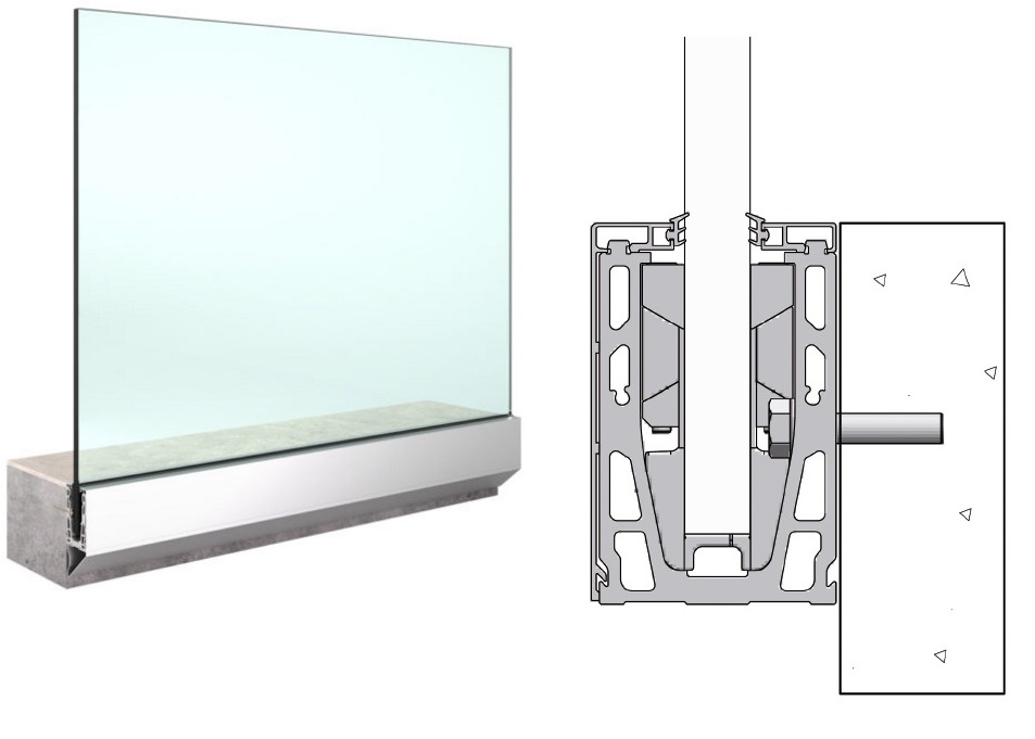 Clavijas cartucho De Verdad Cristal para balaustradas - el mejor cristal y vidrio para barandillas