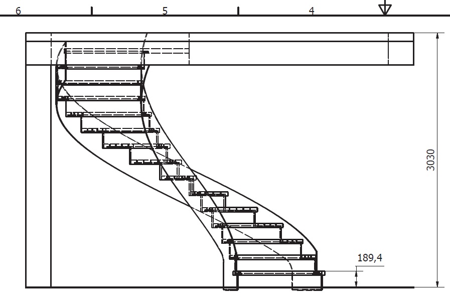 curved staircase drawing how to build modern curved stairs
