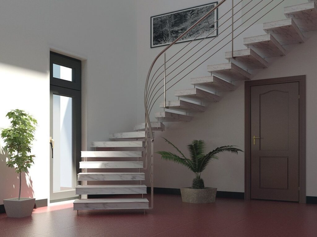 amazing modern white staircases white marble floating staircase