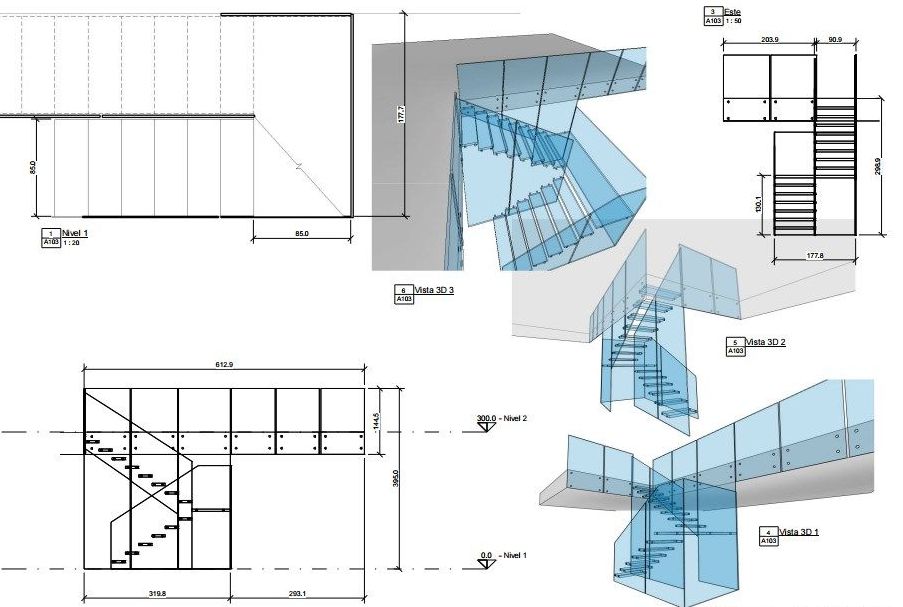 glass stairs design