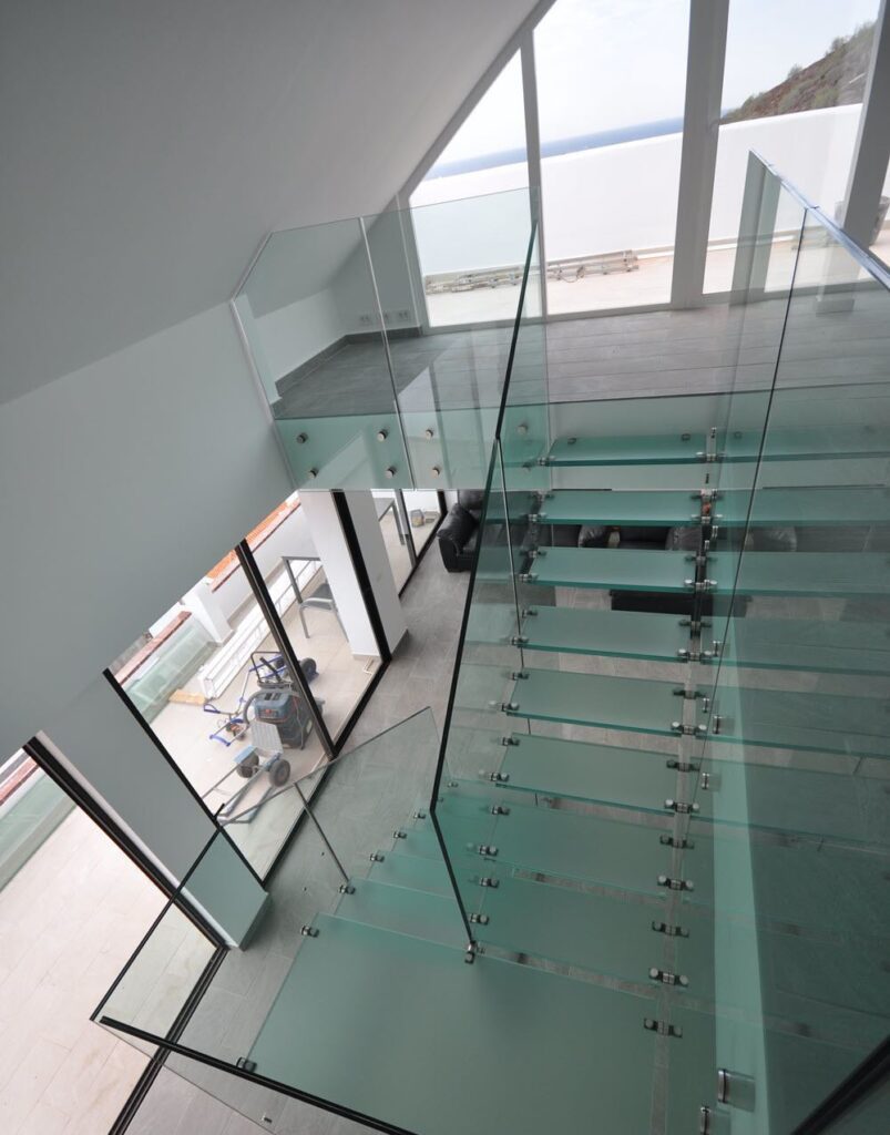 floating glass staircase