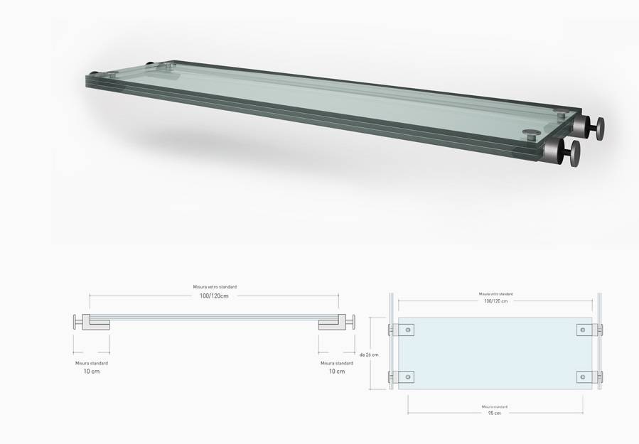 floating glass step