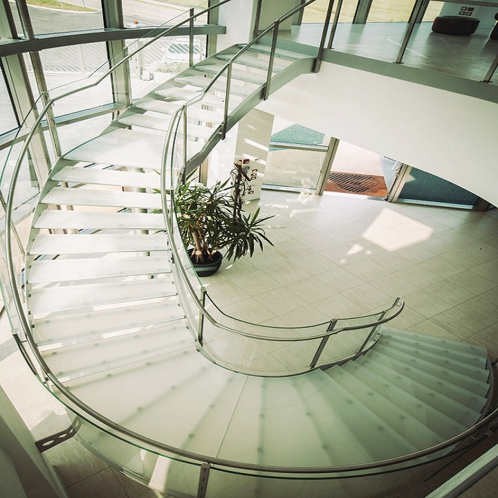 glass staircase Miami Stairs