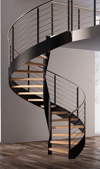 Spiral-staircase-oak-and-steel