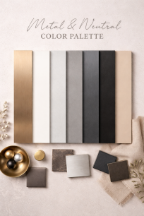 Metal parts stairs colors