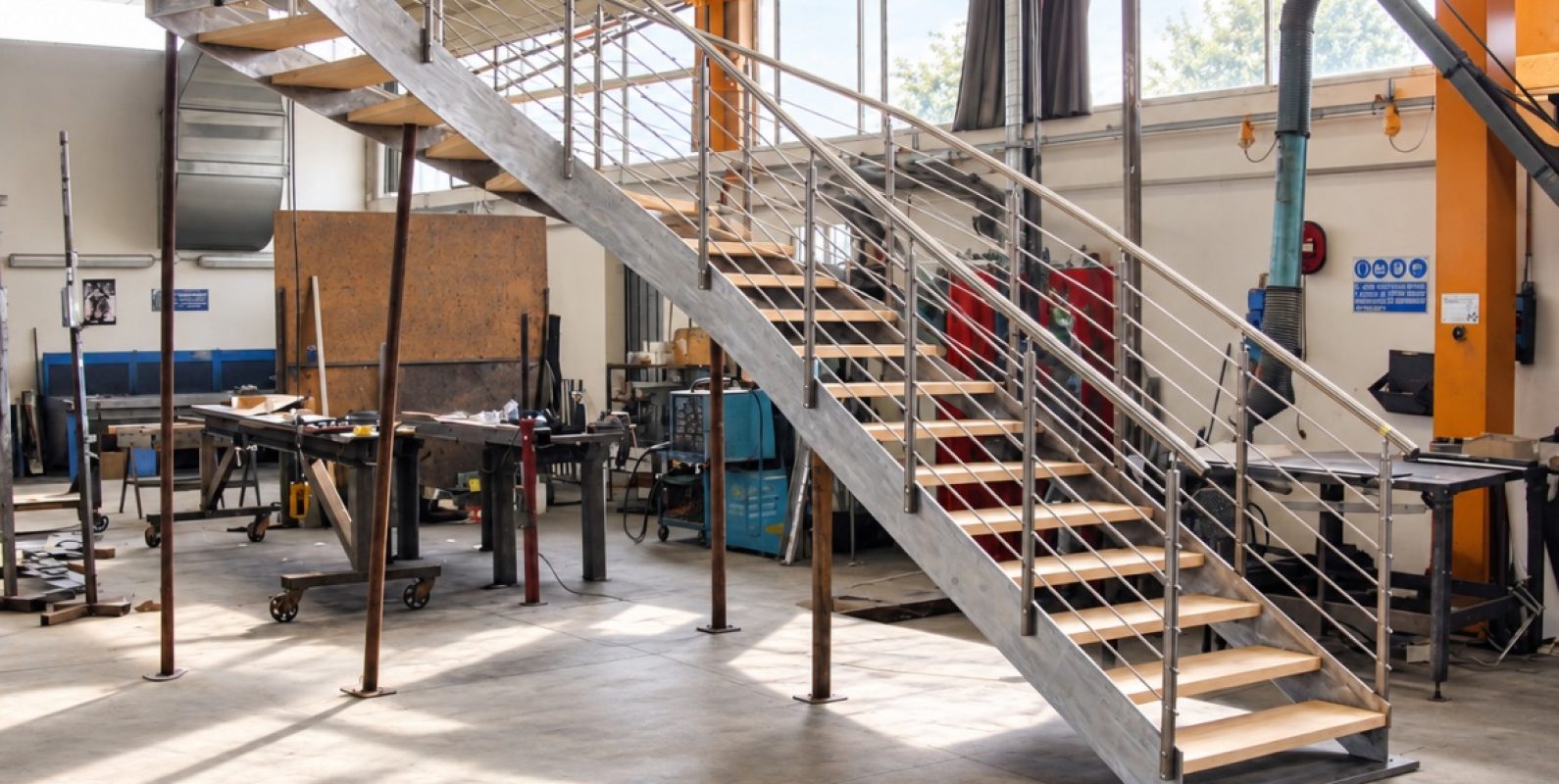 2 curved stairs in production