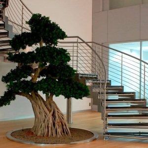 rand Design Stairs Luxury Marble and Stainless steel Curved Staircase